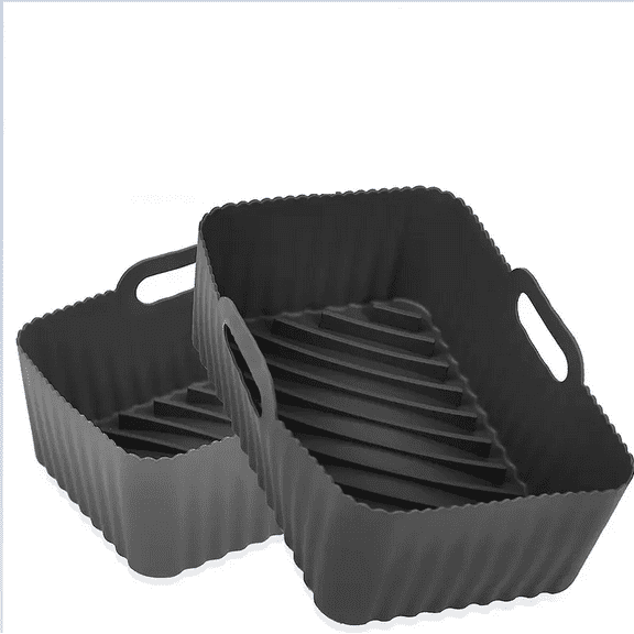 Food Grade Air Fryer Silicone Liners for Ninja Dual Air Fryer, Non-Stick Air Fryer Basket Accessories for Ninja