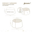 thumbnail image 4 of Pie de Árbol de Navidad Esquimal, Collar Metálico de 68.6 x 25.4cm, Anillo de Acero Esquimal (Plateado), 4 of 6