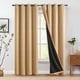 thumbnail image 1 of Cortinas jinchan 100% opacas, color bohemio, amarillo mostaza, 213 x 214 cm, 1 of 9