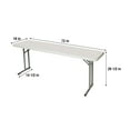 thumbnail image 6 of Hampden Furnishings Baldwin Collection 18" x 72" Folding Seminar Training  Table, Grey, 6 of 6