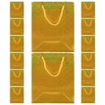 thumbnail image 3 of Golden Paper Gift Bags with Handles for Storage Use 12pcs, 3 of 6