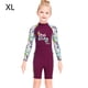 thumbnail image 2 of Buceo vela niños traje de traje de baño traje de baño niños traje de baño espalda con cremallera cremallera ropa de baño para nadar buceo snorkeling púrpura xl Advancent OD003662-04, 2 of 7