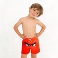 thumbnail image 6 of ITSAME Boys Beach Shorts, Fashion Print Elastic Waist Quick-Dry Summer Casual Swim Trunks for Kids Red 8-9T, 6 of 8