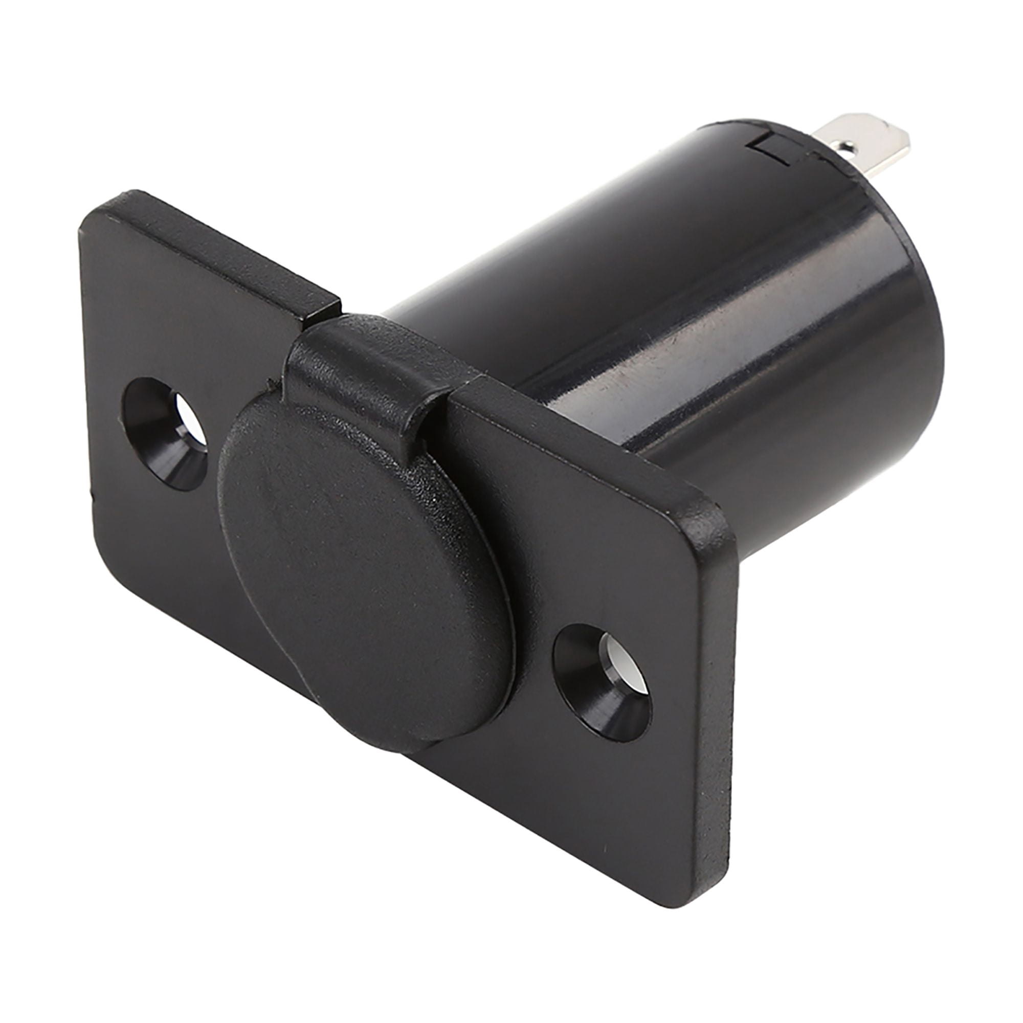 Unique Bargains DC 12V 24V Cigarette Lighter Socket for Car Motorcycle ATV with Cover
