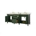 thumbnail image 6 of Legion Furniture 80" MDF/Veneer Wood Double Single Sink Vanity Cabinet in Green, 6 of 10