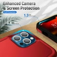 thumbnail image 4 of Dteck for iPhone 13 Pro Max Case with Ring Stand Cover,Hybrid Shockproof Impact-Resistant Bumpers Protective with Built-in Ring Stand Ring Kickstand for Apple iPhone 13 Pro Max (Red/Black), 4 of 8