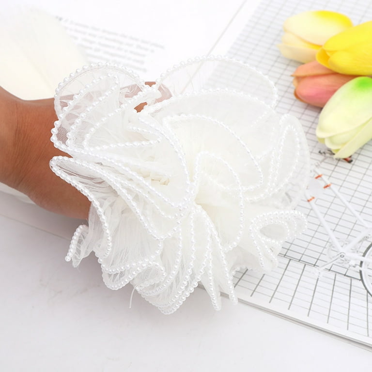 Grandest Birch Lace Mesh Korean Style Comfortable Feeling Solid Color Valentine s Day Flower Wrapping Wave Yarn for Party