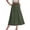 Green, variant on Qholemyo Women's Flowy Skirts High Waist A-Line Versatile Casual Skirt Lightweight Summer Solid Maxi Skirt