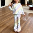 thumbnail image 2 of Grblisyd Tween Girls Outfits Long Sleeve Crew Neck Graphic Sweatshirt Top and Elastic Waist Pants 2 Piece Clothes Set Size 7-13Years, 2 of 7
