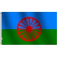 thumbnail image 1 of Aerxemrbrae Custom Flag 90*150cm (3x5ft) Rom Gypsy Flag Of The Romani People Banner, 1 of 3