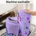 thumbnail image 5 of Purple Lavender Butterfly Scene Bathroom Rugs Mat,Non Slip Microfiber Bathroom Rug,Rubber Backing,Soft Bathroom Mats for Bathroom Floor,Tub and Shower,17x27in(43x68cm), 5 of 5