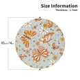 thumbnail image 3 of Bingfone Vintage Retro Floral Butterfly Leather Drinks Coasters With Set Of 6,Suitable For Home Kitchen,Coffee Cup Coasters Home Gift, 3 of 9