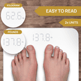 thumbnail image 4 of INEVIFIT Bathroom Scale, Highly Accurate Digital Bathroom Body Scale, Measures Weight up to 400 lbs. Includes a 5-Year Warranty - White, 4 of 7
