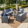 thumbnail image 2 of Christopher Knight Home Daytona Outdoor Wicker Chat Set by  Brown, 2 of 5