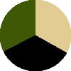 3Pk-Black Olive Khaki