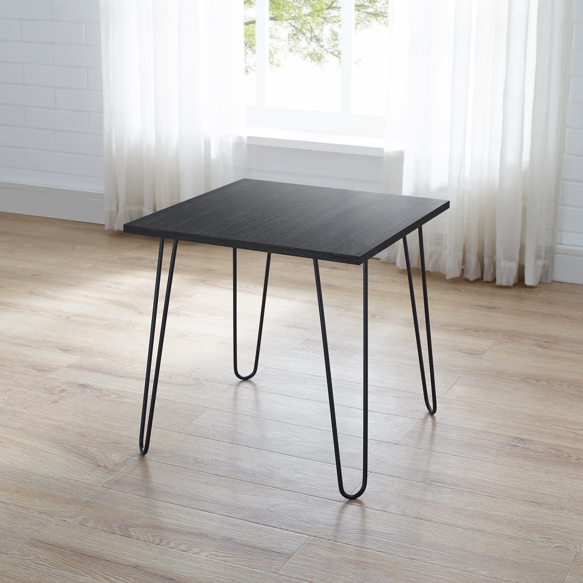 Solana MidCentury Modern Retro Hairpin Leg End Table, Multiple Colors