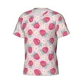 thumbnail image 3 of Rocae Floral Strawberr for Men's Moisture-Wicking Crew Tee - T-Shirt for Sports, Outdoor Activities, and Casual WearX-Large, 3 of 9