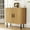 Natural Oak, variant on EAG 35" Fluted TV Stand, Mid Century Modern Entertainment Center with Storage, Sliding Doors & Adjustable Shelves, Small TV Stand for Living Room, Bedroom