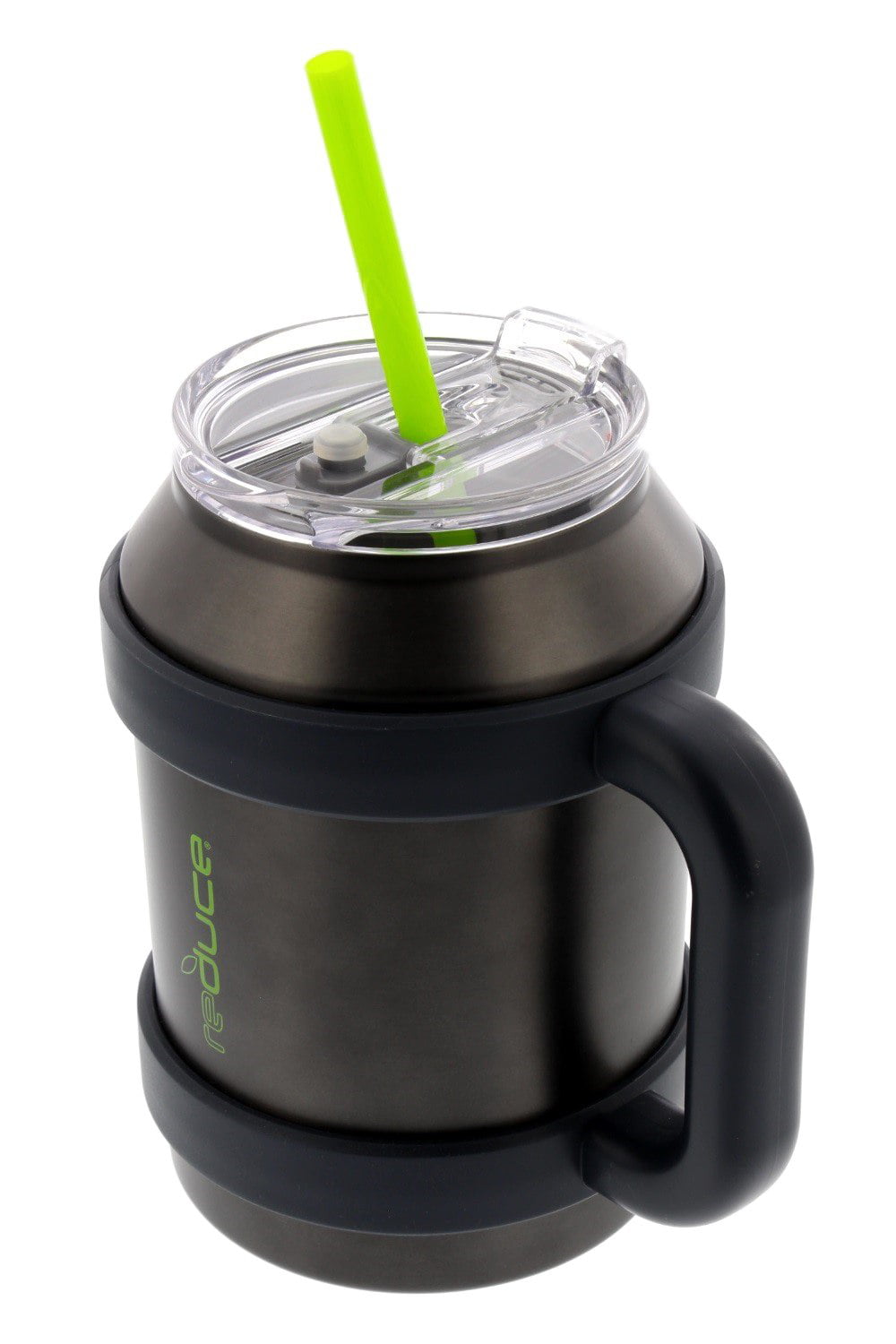 Reduce Cold 1 Extra Large Vacuum Insulated Big Thermal Mug With Wide Bottom 3 In 1 Lid And Straw