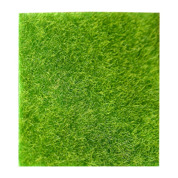 VERDANVERSE 4Pcs Fake Moss for Crafts Green Artificial Grass Ornament in Square Shape