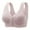 Purple, variant on Viadha Womens Bras No Underwire Ladies Traceless Comfortable No Steel Ring Breathable Gathering Front Opening Buckle Bra Woman Underwear