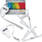 MEDca Body Tape Measure and Skinfold Caliper for Body - 4 Piece