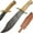 Bone, variant on Wild Turkey Handmade 15" Wood Handle Classic Bowie Fixed Blade Knife with Sheath