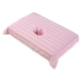 thumbnail image 3 of EHJRE Beauty Bed Sheet Full Cover, Massage Face Towel with Face Breath Hole, Cotton Massage Table Face Hole Towel for Massage Couch Pink, 3 of 8