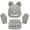 B-Grey3, variant on 3 PCS Scarf Hat Glove Sets For Kids Hat Collar Glove Three Piece Set Winter Thick Knitted Hat Thermal Sets For Boys And Girls