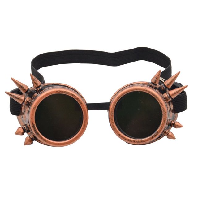 Gafas Steampunk estilo victoriano Funky Festival Rave gafas Vintage soldadura Cosplay gafas con doble lupa Ocular ShuxiuWang 8390605958595