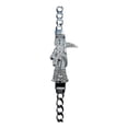 thumbnail image 1 of JOYARIS Pulsera Santa Muerte Esclava Zirconias Plata Solida Ley 925 Talla Largo/Ancho: A elección x 7 mm PT-0000501, 1 of 4