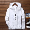 thumbnail image 1 of Men Wind Breaker Coat Zipper Hoodie Jacket Quick Drying Sport Outwear New, 1 of 11