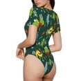 thumbnail image 2 of Pofeuu Sport Monster Print Short Sleeve Body Suits Women Round Neck Bodysuits for Women Onesie Adult Set Body Suit-Small, 2 of 7