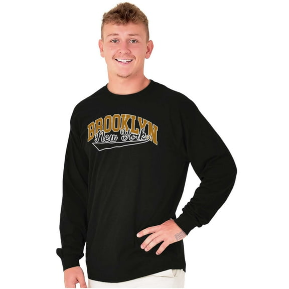 Athletic Varsity Brooklyn New York Long Sleeve TShirt Men Women Brisco Brands S