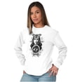 thumbnail image 3 of Butterfly Moth Spiritual Crystal Ball Women's Long Sleeve T Shirt Brisco Brands L, 3 of 6