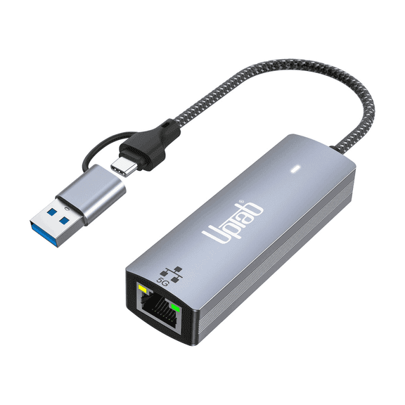 USB-C/A to 5Gbps Ethernet Adapter