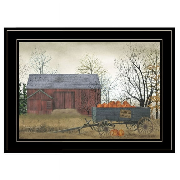 Pumpkin Wagon by Billy Jacobs Print Wall Art Wood Multi-Color