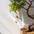 thumbnail image 2 of 6 Pack Potted Plant Suncatcher Hanging Ornament, Gold Chain Crystal Prism Rainbow Maker for Indoor Potted Green Window Garden, Houseplant Decor Gift Set, 2 of 5