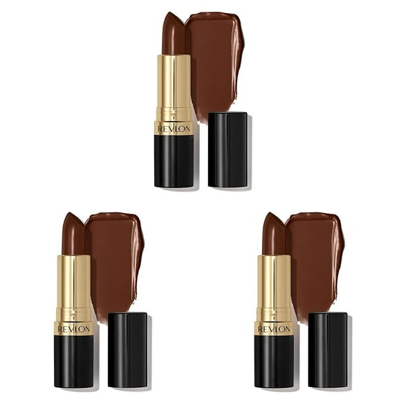 Lápiz labial REVLON Super Lustrous Choco-Liscious, 13 g, paquete de 3