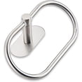 thumbnail image 2 of Namzi Self Adhesive Towel Ring for Bathroom Stainless Steel Adhesive Hand Towel Holder No Drilling Modern Hand Towel Hanger Stick on Wall Brushed Nickel, 2 of 5