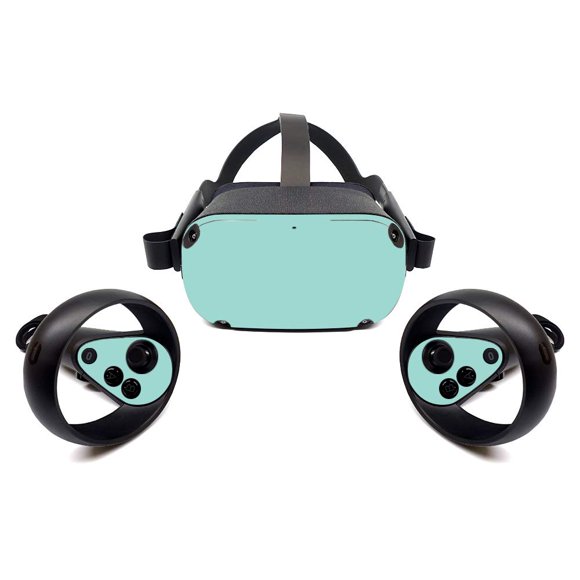 MightySkins Skin for Oculus Quest - Solid Seafoam | Protective, Durable, and Unique Vinyl Decal Wrap Cover | Easy to Apply, Remove, and Change Styles | Made in The USA
