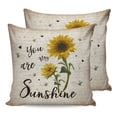 thumbnail image 7 of Outdoor Throw Pillow Cover Rural Farm Sunflowers and Bees Waterproof Cushion Covers 2 Pack Vintage Newspapers Texture Pillow Cases Home Decoration for Patio Garden Couch Sofa, 7 of 7