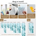 thumbnail image 6 of Abstract Marble Texture Window Privacy Film Blue Green Wavy Pattern Decorative Glass Window Film UV Blocking Static Cling Non-Adhesive Sticker Covering for Home Door 29.5 x 78.7 inches, 6 of 7
