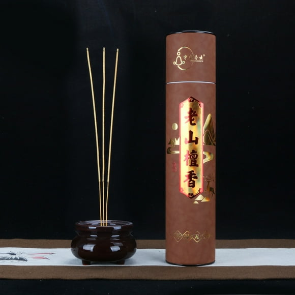 Nvzi-c 1 Box Unscented Incense Sticks 12.6 inch - 100% Natural Joss and Bamboo Blanks - Used for temple worship,Sandalwood A