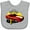 AC-Heather Grey, variant on Inktastic Race Car 1st Birthday Boys Baby Bib