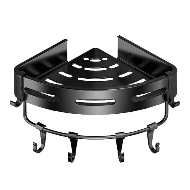 FloreceBien Estante triangular para baño, lavabo de baño de pared, sin perforaciones