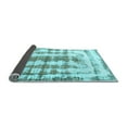 thumbnail image 2 of Ahgly Company Indoor Rectangle Abstract Light Blue Modern Area Rugs, 2' x 3', 2 of 4
