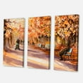 thumbnail image 3 of Designart ' Path In The Park In Sunny Autumn Day ' Country Canvas Wall Art Print, 3 of 3