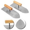 thumbnail image 2 of LOLIPPYY Plastering Trowel Steel Wood 2Pcs 9.6X3.4X2.8In, 2 of 10