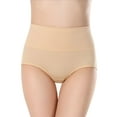 thumbnail image 2 of Sonducket Ropa interior de mujer Bragas de algodón de cintura alta Chica Embarazada Calzoncillos elásticos de color sólido, Rojo, L Prendas para la parte inferior del cuerpo albaricoque SG, 2 of 6